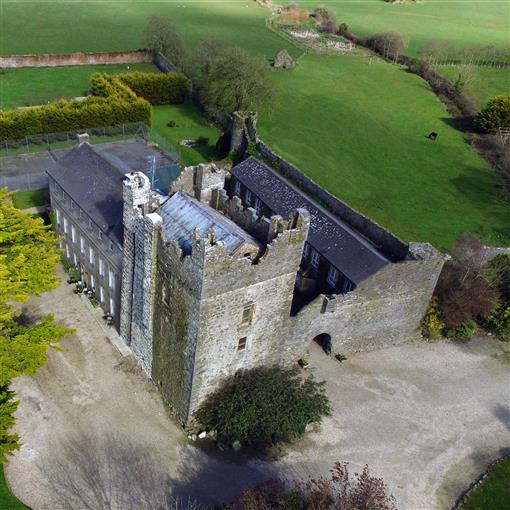 Aerial Overview of Killiane Castle